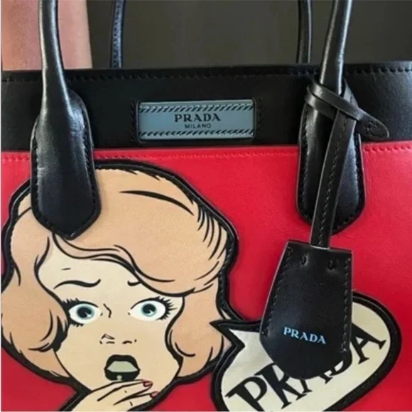 PRADA 2018 comic book themed bag purse tote - Picture 15 of 15